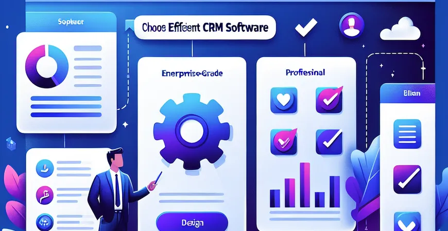 高效的 CRM 软件怎样选型？